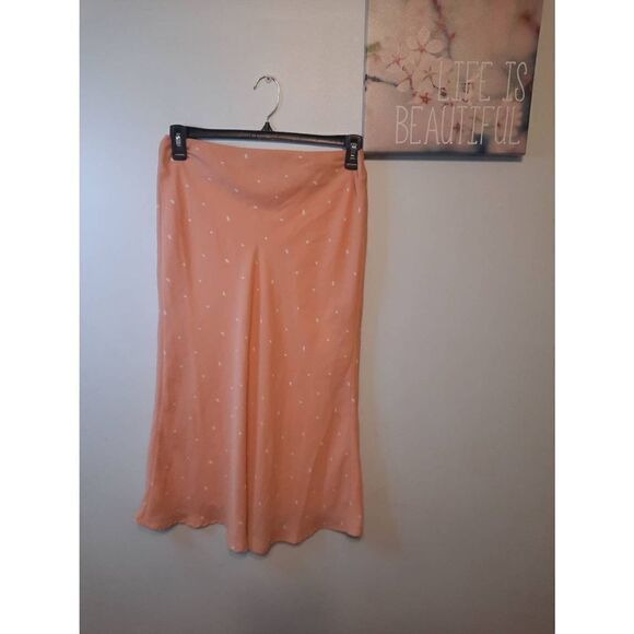 Mi Ami size L Pink White Polka Dot Skirts - Picture 1 of 3